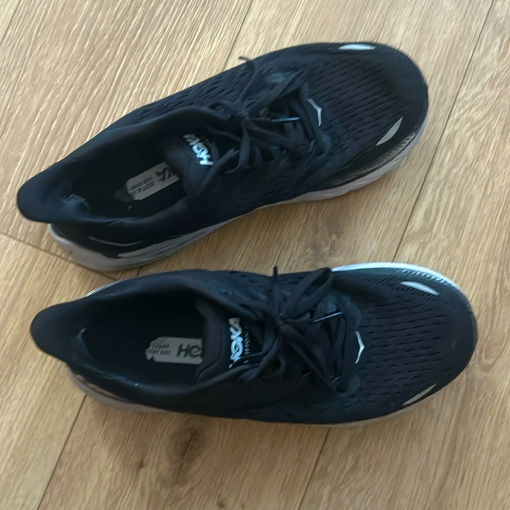 Black and White Hoka Sneakers